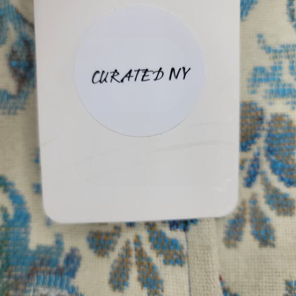 Vintage Country Set Tapestry Button Front Blue Floral Coat Jacket Size Small - Picture 5 of 5